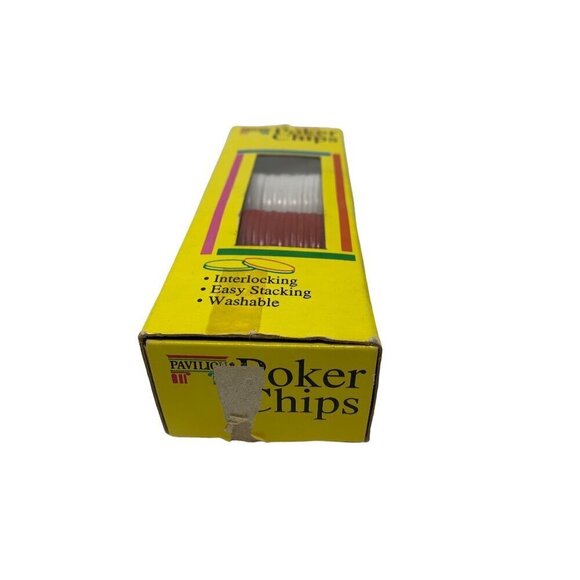 Pavilion Poker Chips Set 100 Piece Interlocking Easy Stacking Washable Toys R US - Picture 6 of 8
